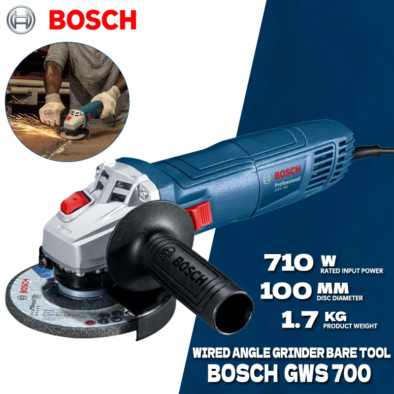 Power Tools Wood - Esmerilhadeira angular com fio BOSCH GWS