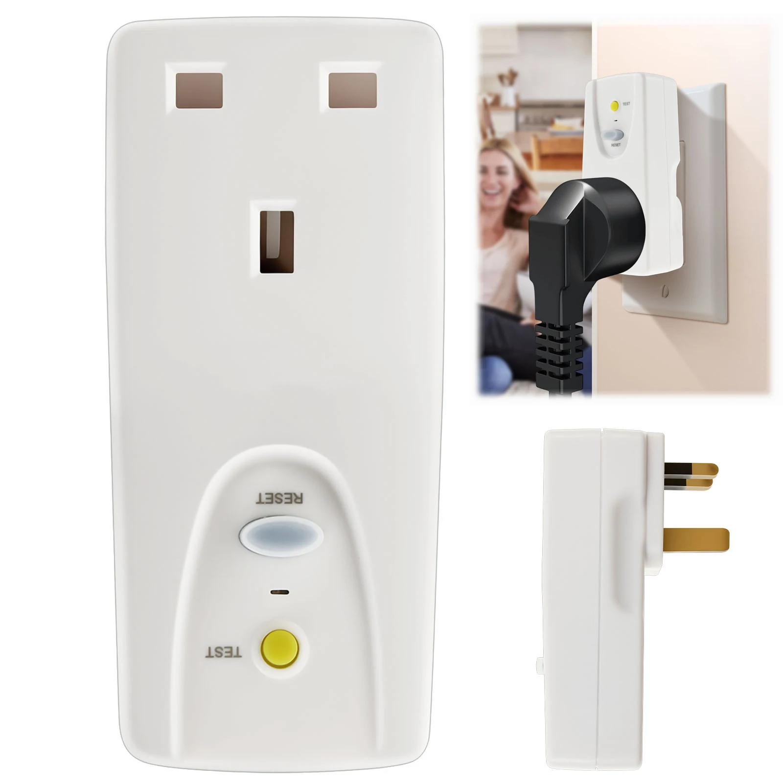 Power Tools Uk - Adaptador rcd de segurança, plugue rcd,