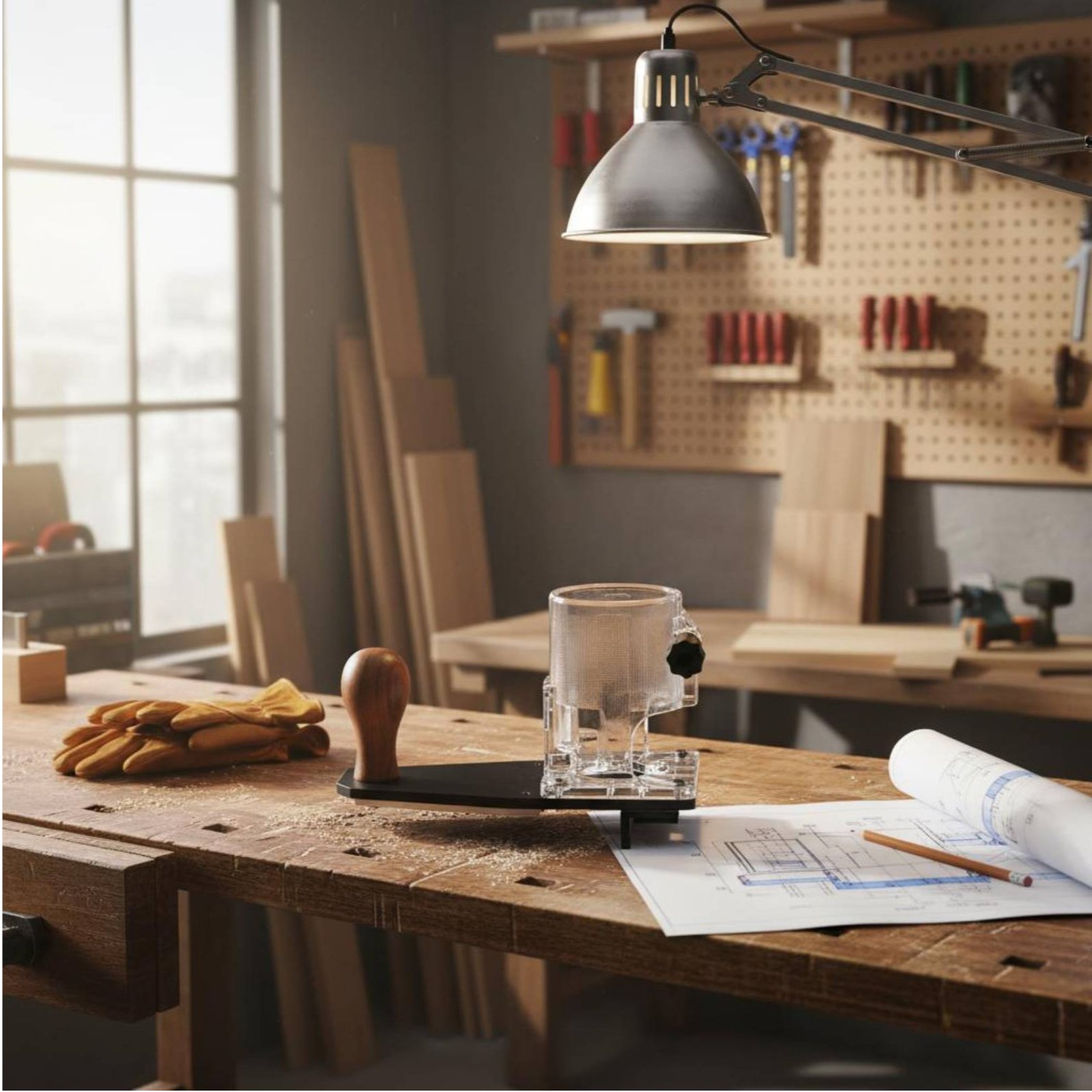 Power Tools For Woodworking - Base para Tupia de Acabamento de