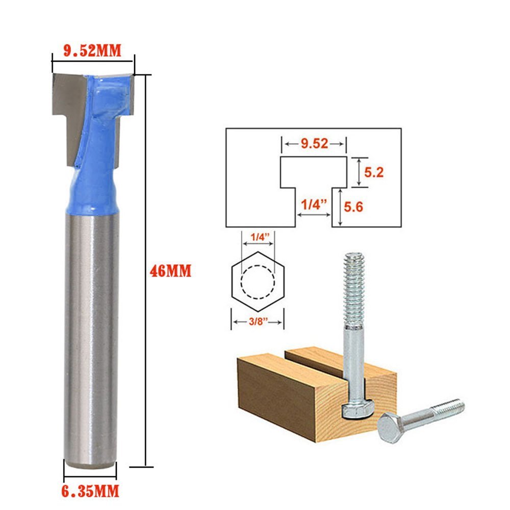 A11i 1/4 polegada haste t-slot - Power Tools For Woodworking avaliação e preço